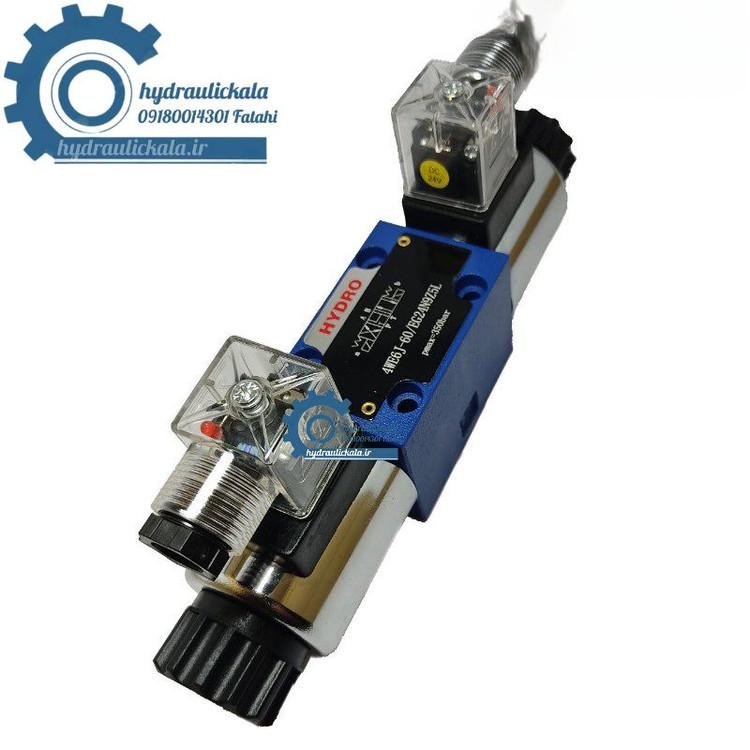 شیر برقی هیدرولیک هیدرو مدل 4WE6J-60/EG24N9Z5L وسط صندل 24 ولت